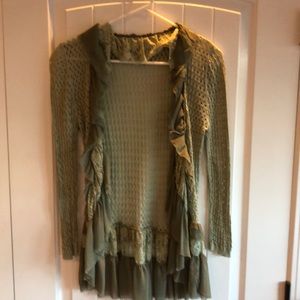 BKE- Adorable Sage Green Cardigan NWOT
